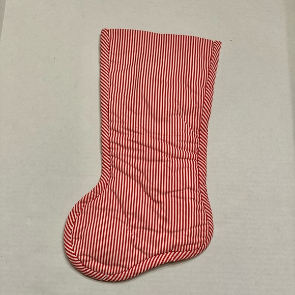 Vintage Handmade Cranston Christmas Stocking Puff Appliqué Textured Fabric - Picture 2 of 2